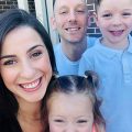 Angela with her family
