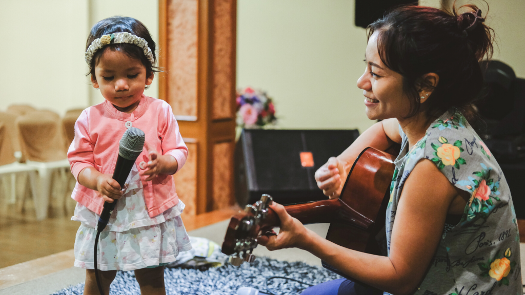 Singing songs and speech practice at home can be a lot of fun!