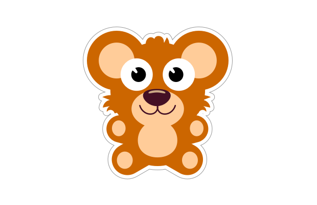 Teddy Bear Sticker Speech Blubs