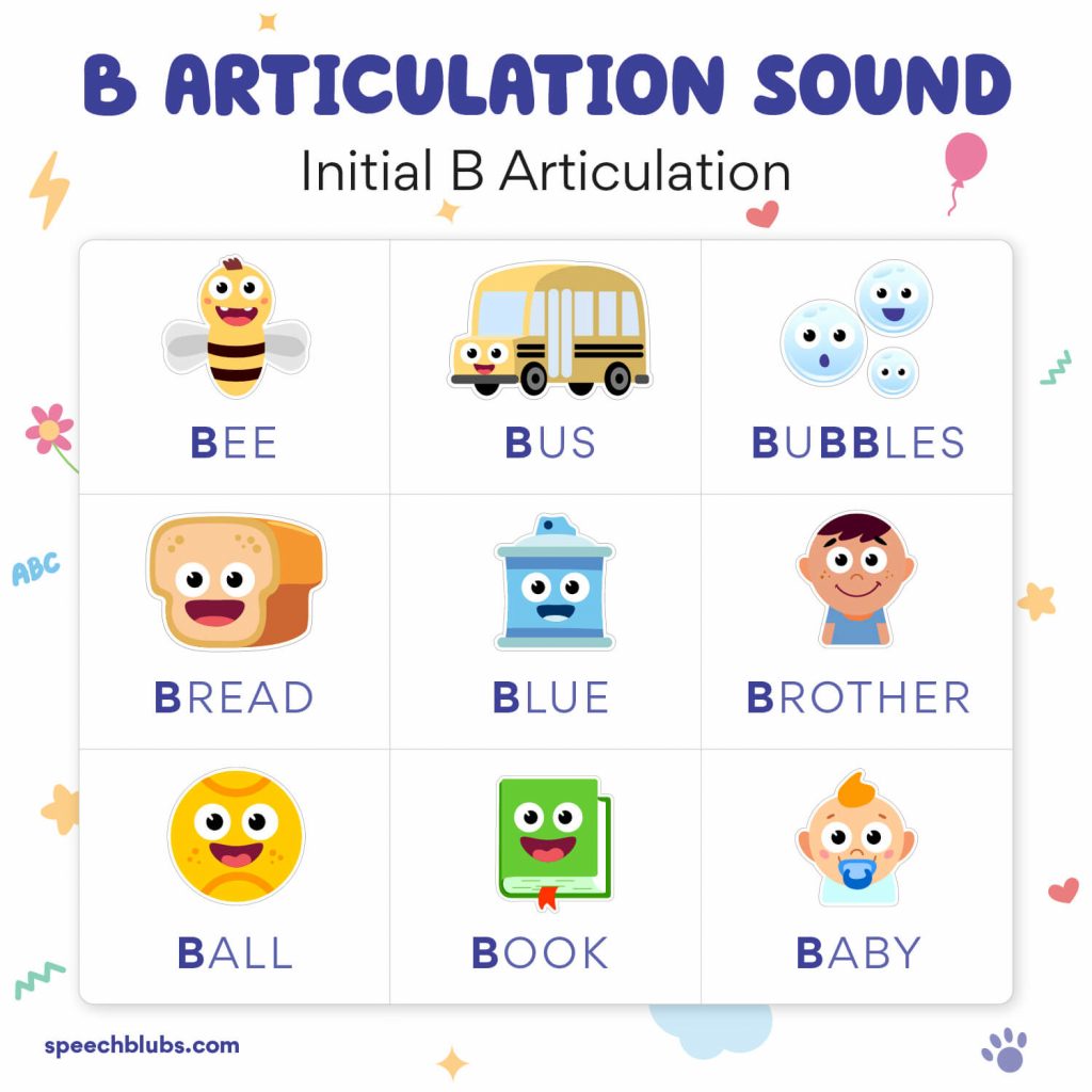 B Sound Articulation Therapy: A Guide For Parents | Speech Blubs