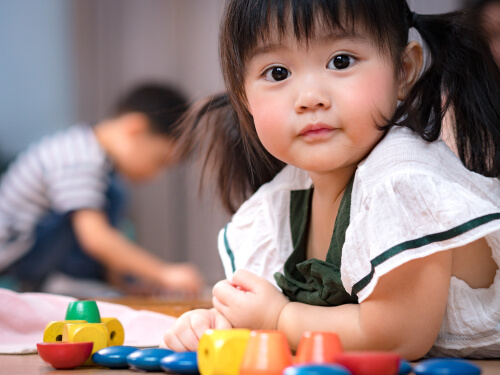 Playing with Sensory Toys