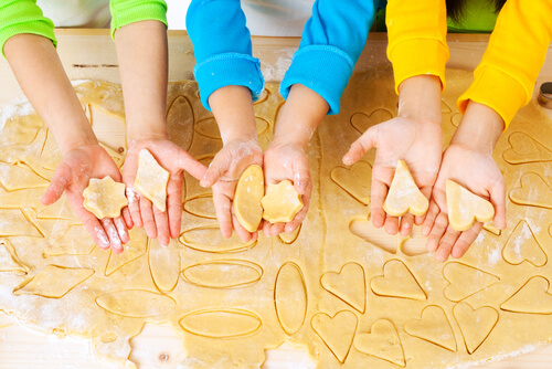 Cookie cutter shapes children