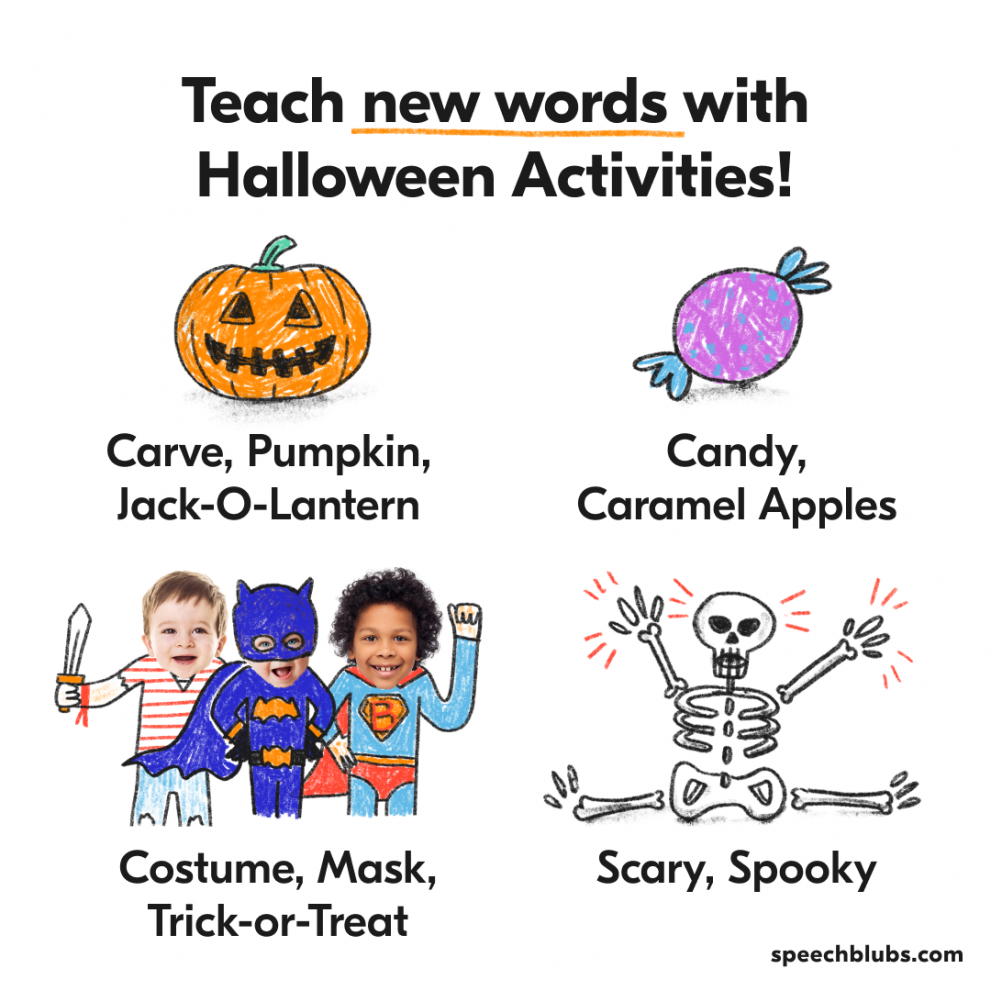 Halloween Words to Teach with Holiday Activities