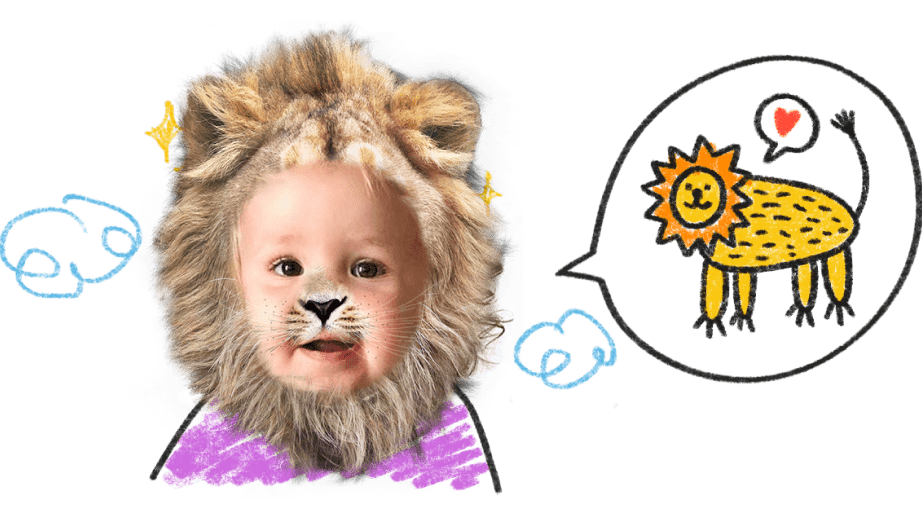 Face Filter Lion Speech Blubs