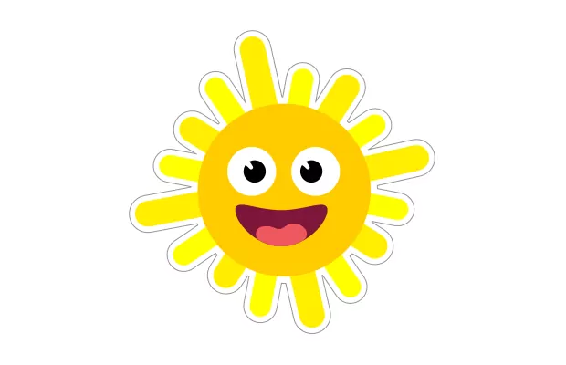 Sun Sticker Speech Blubs